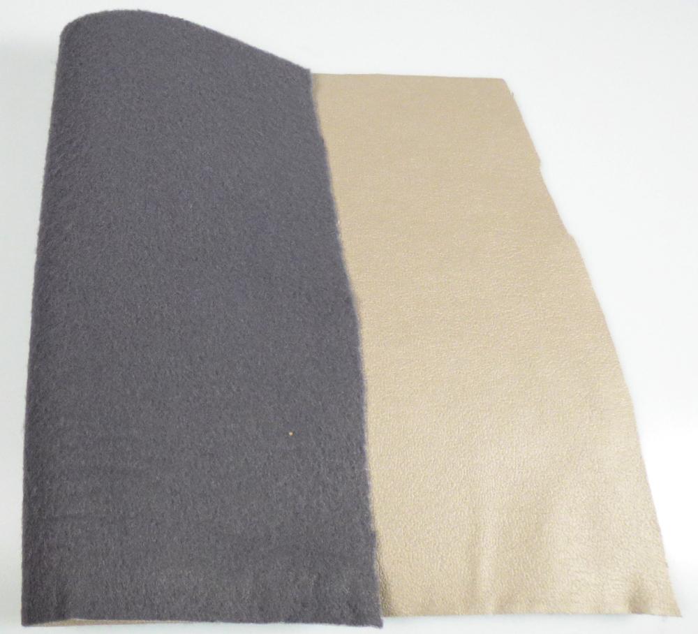 Textillaminat, sog. Microfaser-Gewebe zur Verwendung als Möbelbezugsstoff, Foto siehe Anlage,
- als Meterware, mit einer Breite von mehr als 30 cm,
- laut Untersuchungsergebnis:
-- aus zwei mit ihrer ganzen Fläche aufeinanderliegenden und so miteinander durch Kleben verbundenen
   Lagen:
--- mit einer Oberlage (Schauseite):
---- aus einem gerauten, geprägten, kalandrierten und bedruckten Kettengewirke aus synthetischen
     Chemiefasern (laut Antrag Polyester), somit keine Ware der Unterposition 6005 37,
---- keine Elastomergarne oder Kautschukfäden enthaltend,
---- kein Samt, Plüsch, Schlingengewirke oder Schlingengestricke,
--- mit einer Unterlage:
---- aus einem gerauten Kuliergewirke aus synthetischen Chemiefasern,
- das die Schauseite bildende Kettengewirke verleiht der Ware insbesondere im Hinblick auf die
  Verwendung als Möbelbezugsstoff ihren wesentlichen Charakter.

"Kettengewirke, anderes als solche der Positionen 6001 bis 6004, aus synthetischen Chemiefasern,
 anderes als in der Unterposition 6005 35 genannte, bedruckt"