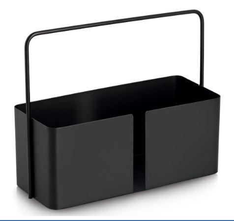 Es handelt sich um quaderförmige, nach oben offene Behältnisse aus Stahlblech (kein nicht rostender Stahl), die an der Vorderseite mittig mit einer rechteckigen Aussparung versehen sind. Die Waren sind mit einem Henkel aus einem U-förmig gebogenen Stab aus Stahl ausgestattet. Die Behältnisse dienen im Haushalt der Aufnahme und Bereithaltung verschiedener Gegenstände zum Beispiel bei Tisch oder in der Küche.
Abmessungen: 30 cm x 12 cm x 24﻿,﻿5 cm.
- Antragstellerangaben -

Abbildung siehe Anlage.

Derartige Erzeugnisse gehören als "andere Haushaltsartikel aus Stahl (kein nicht rostender Stahl)" zur Codenummer 7323 9900 90 0 des Zolltarifs.