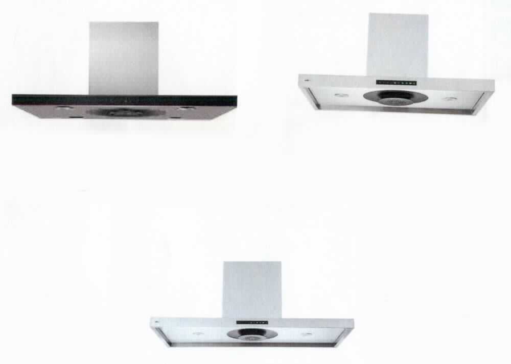 Dunstabzugshaube, Invvitec IH90 Cube B, Invvitec IH120 Cube B,
- aus einem spezifisch geformten Gehäuse aus Edelstahl (Abmessungen BxHxT: 900 x 750-940 x 600 mm bzw. 
  1200 x 750-940 x 600 mm), mit eingebautem motorbetriebenen Ventilator, Luftansaugöffnung und 
  integrierter LED-Beleuchtung,
- mit einer Luftumwälzung von max. 482 m³/h und einer Leistung von max. 95 Watt sowie einem Gewicht 
  von 31 bzw. 32,5 kg netto,
- zum Absaugen der beim Kochen entstehenden Dämpfe sowie zum Ausleuchten des unter der Abzugshaube
  befindlichen Koch- und Arbeitsfeldes.
Die Abzugshaube bestimmt den Charakter des Ganzen. 

"Abzugshaube mit eingebautem Ventilator, mit einer größten horizontalen Seitenlänge von 120 cm oder weniger (zusammengesetzte Ware aus Abzugshaube -charakterbestimmend- und Beleuchtungseinheit) - Dunstabzugshaube"
