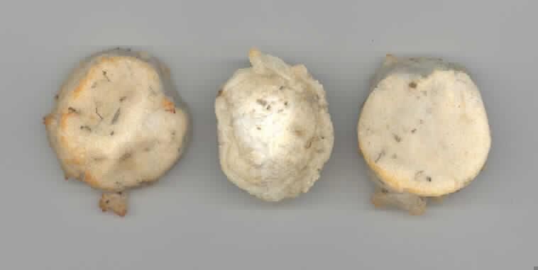 Hundekekse
Antragsangaben: Poulet-Cracker (Glutenfrei). Die Rezeptur wurde vertraulich mitgeteilt. Stärke in der Ware: mehr als 30 GHT. Milcherzeugnisse: nicht enthalten.

Beschaffenheit der vorgelegten Warenprobe: hellbraunes, ca. 3,5 x 1 cm großes, rundes, mit dunklen Bestandteilen durchzogenes, hartes Gebäck (Cracker), in einem 250-g-Originalfolienbeutel mit Etikett, einer Aufmachung für den Einzelverkauf entsprechend. Etikett-Text (Auszug): "Poulet-Cracker (Glutenfrei). Moni's Hunde-Bäckerei. Ergänzungsfuttermittel für Hunde".

Aufgrund der Aufmachung als Hundefutter ist eine Verwendung zur menschlichen Ernährung grundsätzlich ausgeschlossen.

Zubereitung von der zur Fütterung verwendeten Art, Hunde- und Katzenfutter, in Aufmachung für den Einzelverkauf, mit einem Gehalt an Stärke von mehr als 30 GHT, keine Milcherzeugnisse enthaltend oder mit einem Gehalt an Milcherzeugnissen von weniger als 10 GHT.