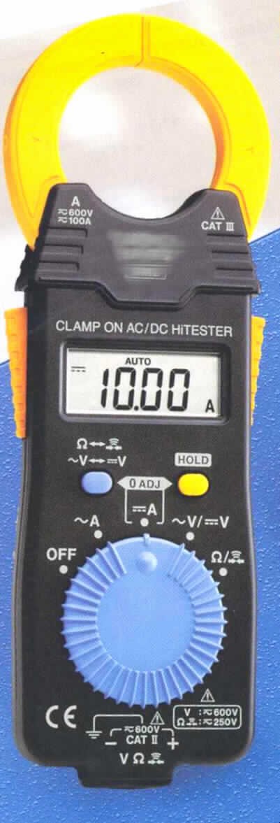 Gerät zum Messen elektrischer Größen, Vielfachmessgerät zum Messen von Stromstärke, Widerstand und Spannung, sog. Zangenmultimeter Art.-Nr. 3287, nicht für zivile Luftfahrzeuge, ohne Registriervorrichtung.
Es handelt sich um ein ca. 57 x 180 x 16 mm großes, batteriebetriebenes Gerät mit LCD Anzeige, Messleitung und zangenähnlichem Sensor (siehe Abbildung). 
Das Gerät misst die Stromstärke von 0 bis 100 A bei Wechsel- bzw. Gleichstrom, 
die Spannung von 0 bis 600 V sowie Widerstände von 0 bis 42 MOhm.
Das Zangenmultimeter ist in einem speziellen Etui verpackt.