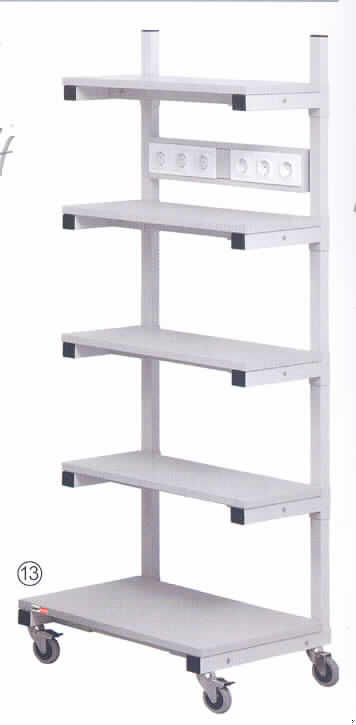 Anderes als in den Positionen 9401 und 9402 erfasstes Metallmöbel für Labore, sog. Regal, fahrbar, in den Abmessungen von 700 mm x 500 mm x 1500 mm (Breite x Länge x Höhe), im Wesentlichen bestehend aus: 
- einem Stahlboden mit 4 Lenkrollen, 
- zwei senkrechten Vierkantstahlrohren,
- vier zwischen den Rohren angeordneten, verschiebbaren Fachböden und
- einer Steckdosenleiste.
Das mobile Regal dient der Ausstattung von Laboratorien im Bereich der Mikroelektronik.

Abbildung der Ware im Internet