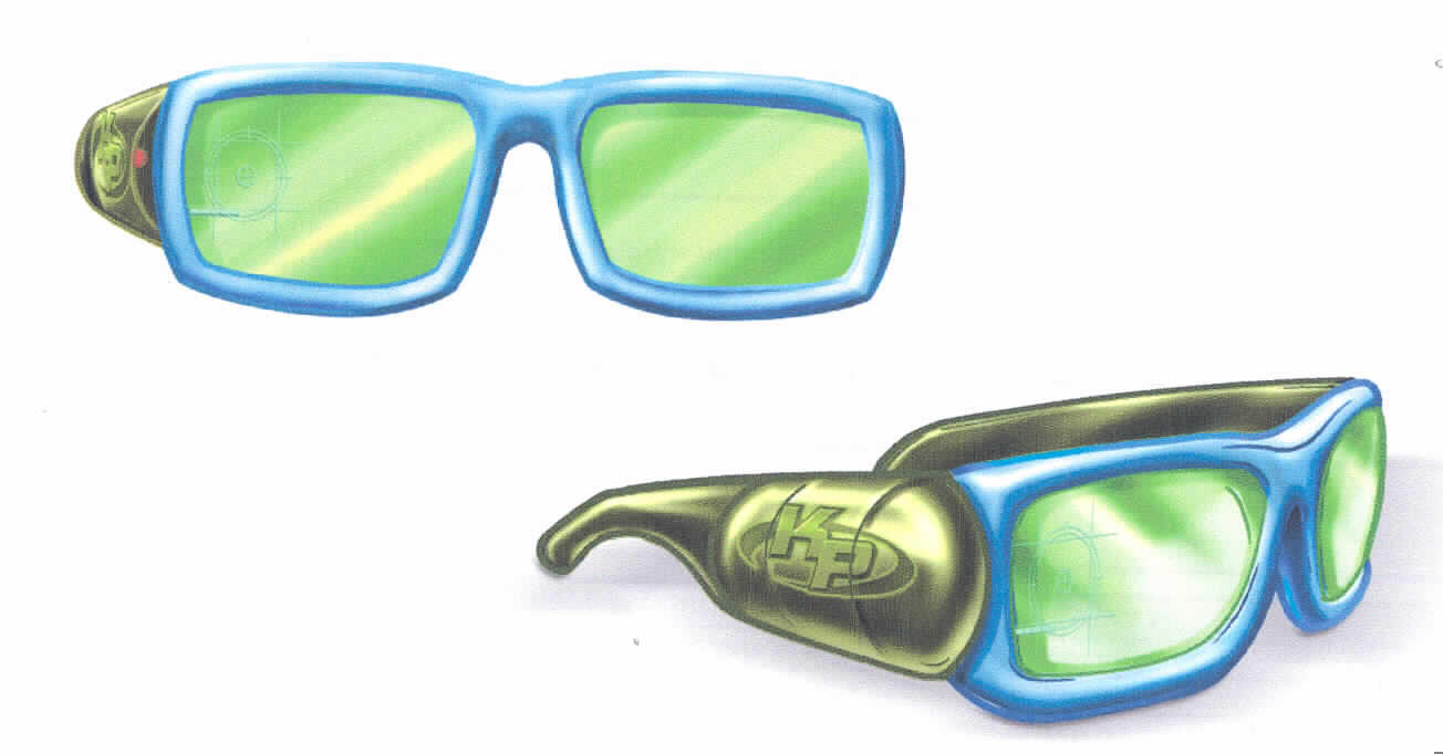 Sonnenbrille mit Brillengläsern aus Kunststoff, sog. Glasses, in Form einer zusammengesetzten Ware, im Wesentlichen bestehend aus einer Brille mit getönten, ca. 6 cm x 4 cm großen Kunststoffgläsern (charakterbestimmender Bestandteil der zusammengesetzten Ware in Bezug auf die Verwendung) und einer im abnehmbaren Bügel integrierten tragbaren Leuchte mit einer LED. Das rechte Kunststoffglas ist mit einem Fadenkreuz versehen.
Die Brille dient dem Schutz der Augen, insbesondere vor UV-Strahlung. Die Beleuchtung des "Ziels" dient zusätzlich dem besseren Sehen.
Die Ware ist in einem Polybeutel verpackt.

Bild der Ware im Internet unter
http://europa.eu.int/comm/taxation_customs/dds/de/ebticau.htm