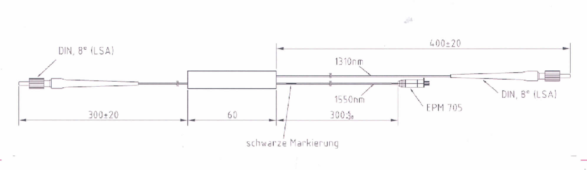 Optisches Gerät, in Kapitel 90 anderweit weder genannt noch inbegriffen, nicht von den Unterpositionen 9013 1000  bis 9013 8020 erfasst, kein Lichtwellenleiter-Isolator und kein optischer Schalter, sog. WDM Coupler, ID 7157201, bestehend aus einem, eine optische Faser enthaltenes, Gehäuse mit zwei optischen Anschlüssen als Signaleingang und einem optischen Anschluss als Signalausgang.
Der WDM Coupler dient der Zusammenfassung zweier unterschiedlicher optischer Signale mit einer Wellenlänge von 1310nm (Faserlänge 300mm) und 1550nm (Faserlänge 400mm) auf eine gemeinsame Faser mit einer Länge von 300mm, um diese Signale simultan über eine Faser zu übertragen. Der WDM Coupler ist nicht für eine spezielle Anwendung (bspw. Fernmeldetechnik) konzipiert.

Bild der Ware im Internet unter http://europa.eu.int/comm/taxation_customs/dds/de/ebticau.htm
