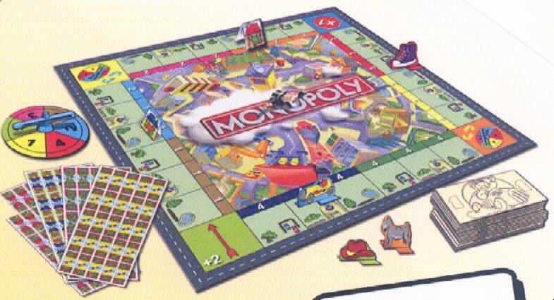 Gesellschaftsspiel, teilweise noch nicht zusammengesetzt, von den Unterpositionen 9504 1000 bis 9504 9010 nicht erfasst, sog. Motiv "Monopoly" der Mc Donald's-Serie "Board Games 2009".

Es handelt sich um ein Gesellschaftsspiel, bestehend aus einem ca. 42 x 29,5 cm großen Papierspielplan, 4 verschiedenfarbigen Spielfiguren aus Pappe zum Zusammensetzen, einer mit den Zahlen von 1-6 beschrifteten Drehscheibe aus Pappe, die mit einer beigelegten Halterung aus Kunststoff zusammengesteckt wird (Würfelersatz), 4 x 24 kleinen mit Häusern bedruckten, faltbaren Pappkärtchen sowie einem Bündel ca. 4 x 5,5 cm großen Spielgeldscheinen jeweils mit "1" bedruckt.
Gespielt wird mit bis zu 4 Personen. Die Spielweise ähnelt dem "Monopoly".

Das Spiel ist in einem Karton in einem Polyethylenbeutel verpackt.

Ein Bild der Ware ist im Internet unter:
http://ec.europa.eu/taxation_customs/dds/ebticau_de.htm zu finden.