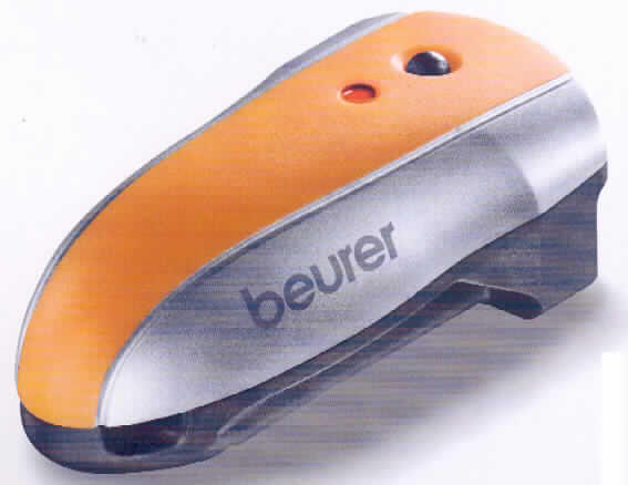 Batteriebetriebener Geschwindigkeitsmesser, sog. Laufsensor Speedbox, nicht für Landfahrzeuge oder für zivile Luftfahrzeuge, in einem halbrunden, länglichen und wasserdichten Kunststoffgehäuse (ca. 75 x 40 x 25 mm), das durch an den Längsseiten vorhandene Ösen mit dem Schnürsenkel auf dem Sportschuh befestigt wird. Der multifunktionale Sensor ist kalibrierbar und misst mit zwei integrierten 2-D Beschleunigungssensoren und einem Mikrocontroller (MCU mit Timer) die zurückgelegte Strecke und die Geschwindigkeit, wobei eine Hauptfunktion nicht feststellbar ist. Die Messwerte werden auf einer 2,4 GHz Funkfrequenz an eine Pulsuhr (nicht Gegenstand der vZTA) übertragen. Das noch nicht zusammengesetzte Erzeugnis ist gemeinsam mit einer Batterie und einer Bedienungsanleitung in einem bedruckten Verkaufskarton verpackt.