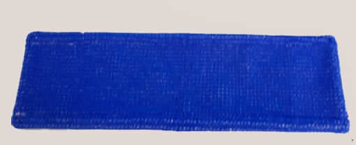 Reinigungstuch aus Geweben, s. Foto;
- Bezug für ein Klappmopsystem,
- aus bis zu 4,7 mm dicken, lt. Untersuchungsergebnis buntgewebten Samtgeweben aus 
  lt. Antrag 100 % Polyester (synthetische Chemiefasern),
- in den Abmessungen: 42 cm x 13 cm,
- auf der Unterseite sind an den beiden Schmalseiten zwei Gewebezuschnitte so aufgenäht,
  dass das Wischtuch in ein Klappmopsystem eingespannt werden kann,
- lt. Antrag handgearbeitet.