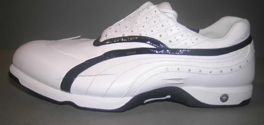 Sportschuhe; lt. Antrag: Swing GTX, Art.-Nr. 183016 - siehe Abbildung
- mit Laufsohlen aus Kunststoff (lt. Antrag), mit 23 stollenähnlichen Vorrichtungen
- mit Oberteil (geschlossenes Blatt) aus Leder
- mit Schnürsenkelverschluss (5 Ösenpaare)
- zur Ausübung einer Sportart (Golf)