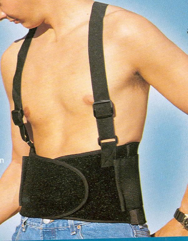 Andere konfektionierte Ware (Rückenstützgurt), sog. SAFE BELT, Art. Nr. 8180, Größe S, 
siehe Foto,
- aus elastischen Gewirken aus Spinnstoffen,
- mit einer maximalen Breite von 20 cm und einer Länge von 101 cm,
- an den Schmalseiten mit Klettverschluss,
- außen zusätzlich mit einem etwa 59 cm langen und 12,5 cm breiten, elastischen Band, 
  welches im Rücken festgenäht ist und vorn mit Klettverschluss befestigt werden kann,
- im Mittelteil mit vier eingearbeiteten Stäbchen aus Kunststoff; mit Gewebestreifen 
  abgedeckt,
- mit elastischen, verstellbaren Schulterträgern,
- durch Nähen konfektioniert, 
- wird um die Taille gelegt, stabilisiert so den Lendenwirbelbereich und stützt die Wirbelsäule, 
  kann unter oder über der Arbeitskleidung getragen werden,
- nach der Materialbeschaffenheit und der Ausstattung handelt es sich nicht um eine 
  orthopädische Vorrichtung der Position 9021, da sich die Stütz- und Haltewirkung 
  ausschließlich aus der Elastizität der Spinnstoffe herleitet; nach dem Verwendungs-
  zweck handelt es sich weder um eine den Schwangerschaftsgürteln ähnliche Ware 
  der Position 6212 noch um Bekleidungszubehör der Position 6117.