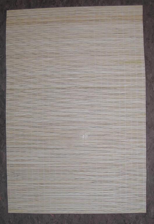 Matte (so genanntes Bamboo Platz-Set) 
- rechteckig, in den Abmessungen von ca. 30 x 45 cm
- aus pflanzlichen Flechtstoffen (lt. Angaben des Antragstellers aus Bambus), parallel
  aneinandergefügt und durch Haltefäden aus Spinnstoffen in Flächenform verbunden,
- zur Verwendung als Platzmatte,
- zu 4 Stück in einer klarsichtigen Kunststofffolie aufgeblistert.