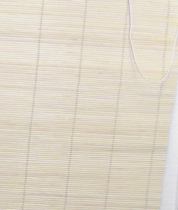 Bambus-Rollo
-  in den Abmessungen von jeweils ca. 180 cm Länge sowie in den verschiedenen Breiten
   von ca. 60 cm, 80 cm, 100 cm, 120 cm und 140 cm,
-  aus naturfarbenen, parallel aneinandergefügten und durch Haltefäden aus
   Spinnstoffgarnen in Flächenform miteinander verbundenen biegsamen Bambusstäbchen
   (charakterverleihend) von etwa 2 mm Durchmesser (=Flechtstoffe i.S.d. Anmerkung 1 zu
    Kapitel 46),
-  oben und unten schließt das Rollo mit je einer verholzten Bambusstange ab,
-  mit einer Aufrollvorrichtung aus unedlem Metall und einem Zugband aus Spinnstoffen
   sowie mit Befestigungsmaterial ausgestattet,
-  nicht handgearbeitet.