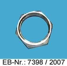 "Sechskantmutter"; es handelt sich um ca. 2 mm hohe Ringe mit Innengewinde, aus einer Kupfer-Zink-Legierung mit gewichtsmäßig vorherrschendem Kupfergehalt (Messing, lt. Antragstellerangabe), die mit einem Überzug aus Nickel (lt. Antragstellerangabe) versehen sind. 
Innendurchmesser: ca. 9 mm. 
Die Erzeugnisse sind in einem Kunststoffbeutel verpackt.

Abbildung siehe Anlage.

Derartige Erzeugnisse gehören als "Muttern aus Kupfer" zur Codenummer 7415 3300 00 0 des Elektronischen Zolltarifs der EG.