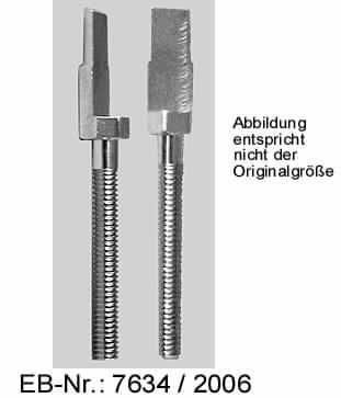 "Codiersegment"; es handelt sich um zylindrische Erzeugnisse aus einer Kupfer-Zink-Legierung mit gewichtsmäßig vorherrschendem Kupfergehalt (Messing, lt. Antragstellerangabe), die mit einem metrischen Gewinde (Länge: etwa 16,5 mm) mit stumpfem Gewindeende sowie mit einem Sechskantkopf ausgestattet sind. Der Sechskantkopf ist im Weiteren halbiert und zu einem halbrunden Segment ausgeformt. Das Element wird an einen Stecker montiert und bildet ein passgenaues Gegenstück zu einem Gegenstecker (nicht Gegenstand der vZTA).
Die vernickelten Erzeugnisse dienen zum Verbinden des Steckers mit einem Schaltschrank o.Ä. und zur Codierung zwischen zwei Steckern.
Gesamtlänge der Erzeugnisse: etwa 31,3 mm.
- Antragstellerangaben -

Abbildung siehe Anlage.

Derartige Erzeugnisse gehören als "den Schrauben ähnliche Waren aus Kupfer" zur Codenummer 7415 3900 00 des Integrierten Zolltarifs der EG (TARIC).