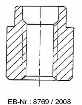 "Einpressgewindebuchse"; es handelt sich um etwa 3,5 mm lange, kreiszylindrische Hohlerzeugnisse (Außendurchmesser: etwa 3,1 mm) aus einer Kupfer-Zink-Legierung mit gewichtsmäßig vorherrschendem Kupfergehalt (Messing), die an einem Ende an der Außenseite zu einer einfachen Abstufung ausgearbeitet sind.
Die Erzeugnisse weisen ein metrisches Innengewinde (M 1.6) auf. Die Waren werden unlösbar in eine Leiterplatte eingepresst und dienen zur Aufnahme einer Schraube, welche die Platine an anderen Bauteilen fixiert.
(Antragstellerangaben).

Abbildung siehe Anlage.

Derartige Erzeugnisse gehören als "den Muttern ähnliche Waren aus Kupfer" zur Codenummer 7415 3900 00 des Integrierten Zolltarifs der EG (TARIC).