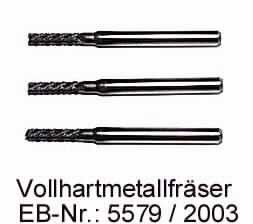 "Vollhartmetallfräser"; das sind auswechselbare Werkzeuge (Fräser) aus gesintertem Hartmetall auf der Grundlage von Wolframcarbid und Cobalt als Bindemittel (Cermets, lt. Antragstellerangabe), mit gefastem, zylindrischem Schaft und einer Kohlenstoffbeschichtung.
Die Erzeugnisse dienen in Werkzeugmaschinen zur spanabhebenden Bearbeitung (Fräsen) von elektronischen Schaltungen (Leiterplatten).
Abbildung siehe Anlage.

Derartige Erzeugnisse gehören als "auswechselbare Werkzeuge zur Verwendung in Werkzeugmaschinen (Fräswerkzeuge), nicht für die Metallbearbeitung" zur Codenummer 8207 7090 00 0 des Elektronischen Zolltarifs.