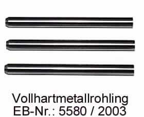 "Voll-Hartmetall-Rohling"; das sind massive Stäbchen mit gleichbleibendem Querschnitt in Form eines Kreises, aus gesintertem Hartmetall auf der Grundlage von Wolframcarbid und Cobalt als Bindemittel (Antragstellerangabe).
Die Erzeugnisse sind auf einen Durchmesser von 3,16 mm rundgeschliffen und an einem Ende angefast.
Aus den Stäbchen sollen Bohrer und Fräser für die mechanische Bearbeitung von elektronischen Schaltungen (Leiterplatten) hergestellt werden.
Länge: ca. 38,5 mm

Abbildung siehe Anlage.

Derartige Erzeugnisse gehören als "Cermets" zur Codenummer 8113 0090 00 0 des Elektronischen Zolltarifs.