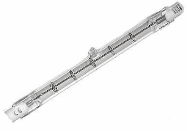 Wolfram-Halogen-Glühlampe,
- aus mit Halogen gefüllter, 118 mm langer Glasröhre mit segmentierter Wolfram-Glühwendel
  und beidseitigem Porzellansockel mit  Anschlusskontakten (Abbildung siehe Anlage),
- für eine Spannung von 230 V und eine Leistung von 300 W,
- zum Einbau in Halogen-Strahler mit entsprechender Halterung bestimmt.

"Elektrische Glühlampe, keine innenverspiegelte Scheinwerferlampe, nicht von der für 
 Krafträder und andere Kraftfahrzeuge verwendeten Art, für eine Spannung von mehr als
 100 V, nicht für bestimmte Luftfahrzeuge"