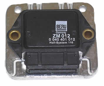 Zündmodul ZM 012,
- in Form einer hybriden integrierten Schaltung, 
- in einem spezifisch geformten Kunststoffgehäuse mit 5 Anschlusspins und einer Kühlplatte  
  (Abbildung siehe Anlage),
- bei Defekt wirtschaftlich sinnvoll nicht reparabel, 
- Steuerschaltung, zur Signalverarbeitung und zum Schalten einer Zündspule.

"Elektronische integrierte Schaltung, Steuerschaltung, hybride integrierte Schaltung, 
 (Zündmodul)"