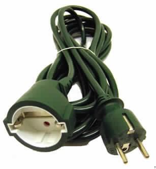 Verlängerungskabel (Abbildung siehe Anlage),
- in Form eines 5 m langen, isolierten elektrischen Kabels mit einem Schuko-Stecker auf
  einer und einer Schuko-Steckdose auf der anderen Seite,
- für eine Spannung von weniger als 1000 V,
- zur Verwendung als Verlängerungskabel.

"Isoliertes elektrisches Kabel, kein Koaxialkabel, für eine Spannung von weniger als
 1000 V, mit Anschlussstücken, nicht von der für die Telekommunikation verwendeten Art -
 Verlängerungskabel"