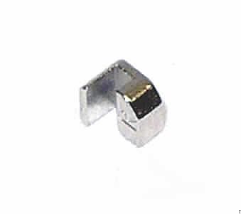 Gehäuseteil,
- aus einem spezifisch geformtem Quader (Abmessungen 4,95 x 4,65 x 2,65 mm) aus Metall 
  mit einer Aussparung (Höhe 1,6 mm) (Abbildung siehe Anlage),
- erkennbar ausschließlich als Gehäuseteil für Transponder bestimmt.

"Teil, erkennbar ausschließlich für Apparate für die Kommunikation in einem drahtgebunden- 
en Netzwerk- Gehäuseteil für Transponder"