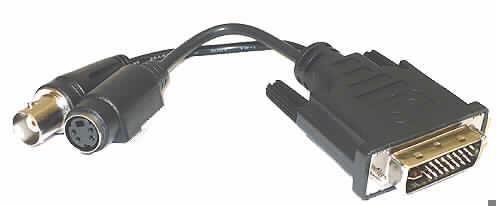 Adapterkabel  (Abbildung siehe Anlage),
- aus zwei isolierten elektrischen Kabeln, mit einem 29-poligen DVI-Stecker 
  an einem Ende und an den anderen Enden mit einer S-VHS-Buchse
  und einer BNC-Buchse,
- für eine Spannung von weniger als 1000 V,
- zum Verbinden von Geräten im Videobereich.

"Isoliertes elektrisches Kabel, kein Koaxial- oder Zündkabel, für eine Spannung von 1000 V
 oder weniger, mit Anschlussstücken versehen, nicht von der für die Telekommunikation
 verwendeten Art - Adapterkabel"