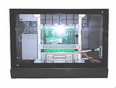 Teilkomponente eines Fernsehempfangsgerätes
- aus Montagerahmen mit Netzteil, Signal- und Ansteuerungselektronik, Lautsprechern,
  Audio-, Video- und PC-Anschlussbuchsen, einer 230 Volt Kaltgerätebuchse, Infrarot-
  empfänger und Bedienplatine mit Schaltern, in einem Gehäuse aus Kunststoff mit 
  durchsichtiger Frontplatte (Abmessungen: 945 x 680 x 93 mm), Abbildung s. Anlage,
- das 37" LCD-Modul und der Videotuner sind weder eingebaut noch werden sie gemeinsam 
  mit der Teilkomponente gestellt,
- erkennbar ausschließlich für Fernsehempfangsgeräte bestimmt.

"Teil, erkennbar ausschließlich für Geräte der Pos 8528 bestimmt, kein Gehäuse, keine 
 zusammengesetzte elektronische Schaltung (Baugruppe) - Teilkomponente eines Fern-
 sehempfangsgerätes"