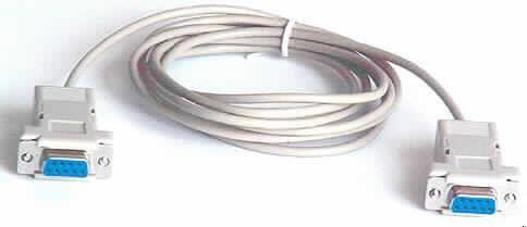 Nullmodemkabel,
- in Form eines mehradrigen, isolierten, elektrischen Kabels (Länge 25,4 cm) an beiden
  Enden mit je einer 9-poligen Metall/Kunststoff D-Sub-Buchse mit Arretiervorrichtung ver-
  sehen,
- für eine Spannung von weniger als 1000 V,
- zur Verwendung als serielles Datenkabel.

"Isoliertes elektrisches Kabel, kein Koaxial- oder Zündkabel, für eine Spannung von 1000 V
 oder weniger, mit Anschlussstücken versehen, nicht von der für die Telekommunikation 
 verwendeten Art - Nullmodemkabel"