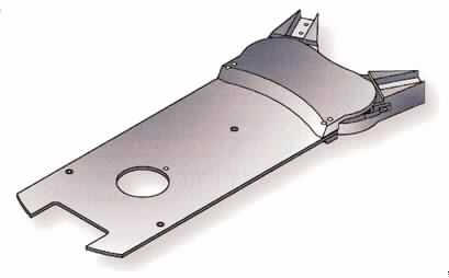 Mechanische Greifeinheit (Greifer)
- aus einer Metall-Montageplatte mit runder Aussparung, zwei beweglichen Greifarmen mit
  Kunststoff-Pads und Keramiklagern (Abbildung siehe Anlage),
- zur Aufnahme und Fixierung von Halbleiterscheiben (wafers) nach Einbau in einen 
  Wafer-Handlingroboter.

Teil, erkennbar ausschließlich für Stetigförderer der Position 8428 bestimmt - Greifer für 
automatisierte Materialbewegungsmaschine zum Transportieren und Bewegen von 
Halbleiterscheiben (wafers)"