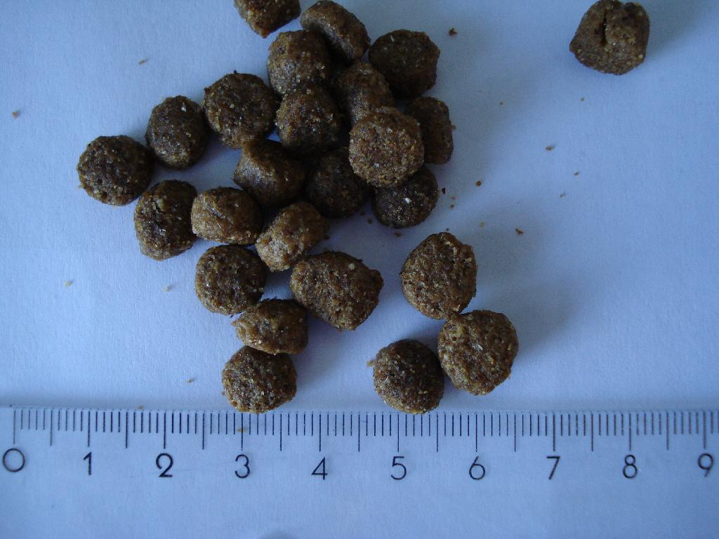 Varen betegnes som fuldfoder til hunde. Varen foreligger som små, runde piller, ca. 5-7 mm i diameter. Efter det oplyste importeres varen i papirspose indeholdende 20 kg pr pose til detailsalg. 

Der er oplyst følgende ingredienser: 
Corn, Chicken By-Product Meal, Chicken Fat, Wheat, Beet pulp, Flaxseed, Salt
Choline Chloride, Vitamins, Minerals.