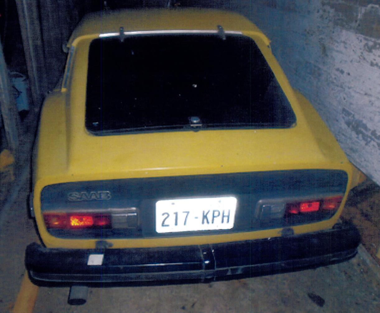 Produktet er et brugt motorkøretøj af mærket, Saab Sonett 97CP, årgang 1973.

Det oplyste stel nr er: 7803401393.

Ifølge det oplyste er køretøjet i original stand.

Ifølge det oplyste har dette køretøj ikke deltaget i nogen historisk begivenhed, motorløb eller lignende.

Farve: Gul.