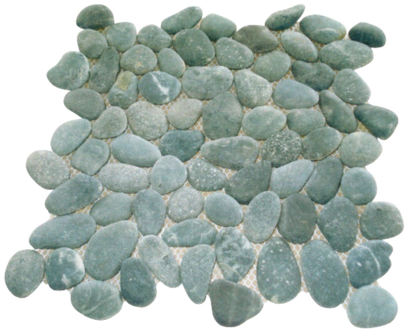 Stenprodukt, der er håndfremstillet af naturstenn.

Ifølge det oplyste er der tale om bearbejdede stenprodukter, hvor bearbejdningsprocessen er udført ved håndkraft til det færdige stenprodukt.

Produktet er Pebbles, som er små runde sten, der er renset og limet på et net.