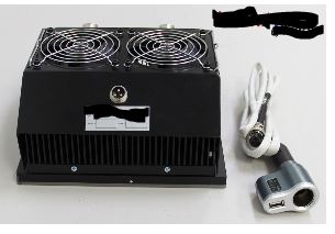 Varen er en luftkølet termoelektrisk jævnstrøms generator, der omdanner varme til elektricitet, når den placeres mod en varmekilde (f.eks. en brændeovn eller et gasblus).

Varen er sammensat af et kabinet monteret med et såkaldt termoelektrisk modul af metalplader og to små ventilatorer, som bruges til at afkøle kabinettet og fordele varmen.

Spændingsforskellen skabes i modulet mellem to kontakt-punkter i hver ende af lederen, og skyldes en fysisk termoelektriske effekt, som opstår ved temperaturforskel mellem den ene og den anden side af modulet.

Generatoren har følgende specifikationer:

Udgangseffekt: 30 watt
Udgangsspænding: 12 V jævnstrøm adapter, 5 V jævnstrøm fra en USB-port, 13 V jævnstrøm til opladning af batterier.
Maksimal temperatur mod varmekilde: 450 grader C.
Dimensioner: 220 mm x 220 mm x 104 mm.

Der medfølger varmesikrede kabler til batteriopladning, varmesikret kabel med 12 V udtag (cigaretstik i biler) og USB til ladning af mobiltelefoner etc.

Varen leveres samlet i en plastpose, emballeret i flamingo og lagt i en papkasse.