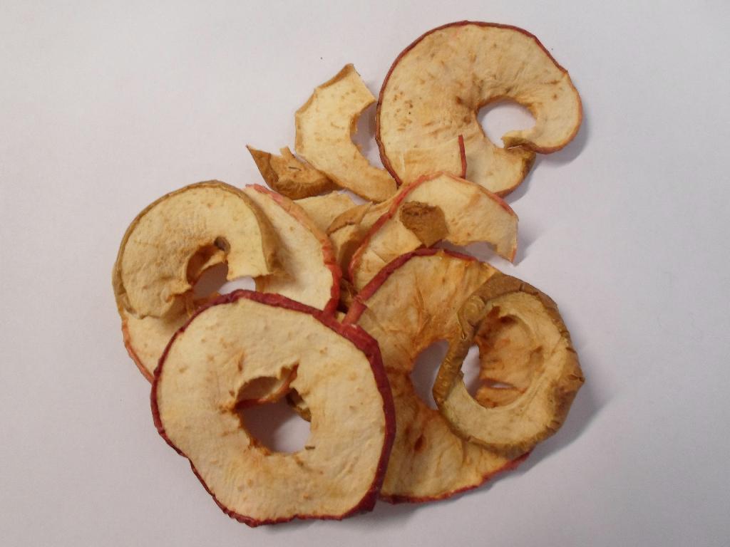 Produktet- "æblechips"

100,00 % æbler