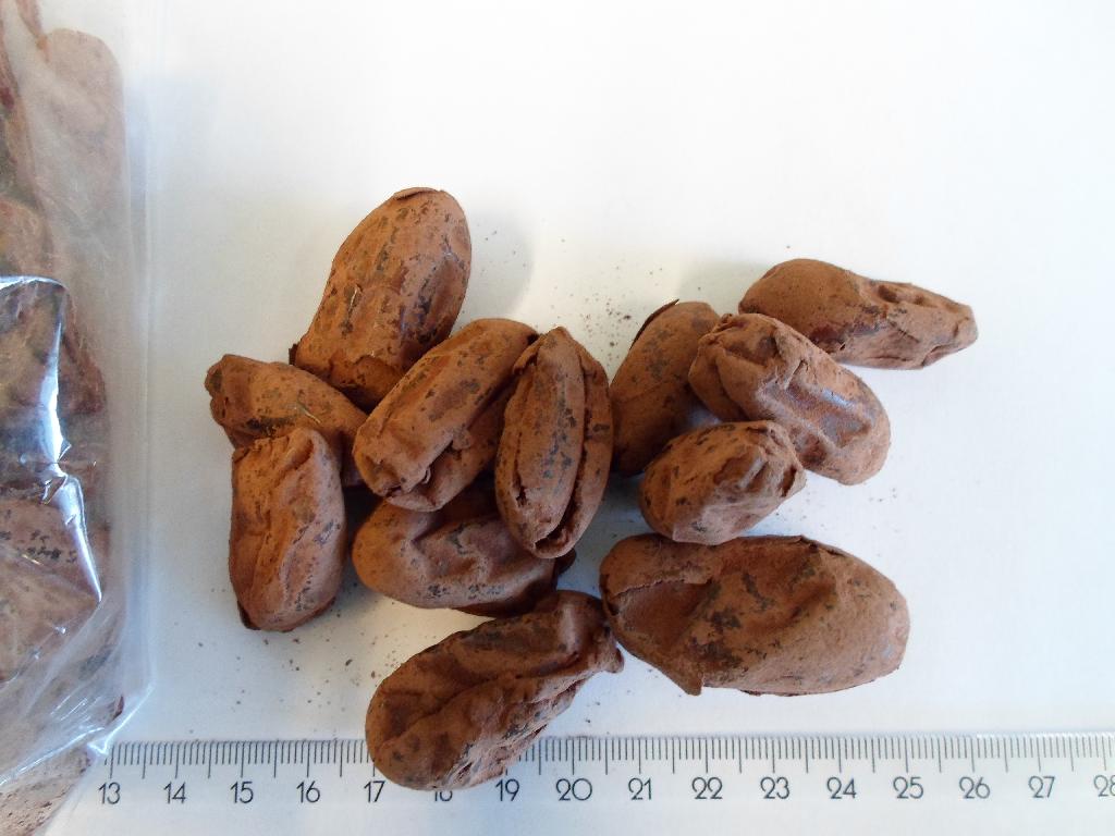 Varen er ifølge det oplyste snacks af dadler med kakao, med indhold af 99,00 % dadler af sorten: Sayer og 1,00 % kakao.

Varen er pakket i detailsagsemballage med 200 g.

Fremstillingsproces: De tørrede dadler er vendt i kakao.