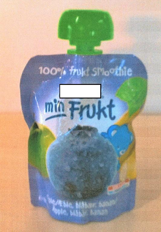 Varen er en frugtblanding, tilberedt som en smoothie af 100 % frugt.
Ifølge beskrivelsen er smoothien egnet til indtagelse af børn fra 6 måneders alderen.
Ifølge det oplyste indeholder varen 86 % æble puré, 5 % banan og 9 % blåbær.
Næringsdeklarationen angiver følgende: 0,1 % fedt, 11,4 % kulhydrat, hvoraf 10,6 % er sukkerarter, 1,5 % fibre.
Varen foreligger som en rød puré uden stykker. Den har en let syrlig smag af banan og har en cremet konsistens.
Varen foreligger i detailsalgsemballage i en folieklemmepose med plastskruelåg, indeholdende 90 g.