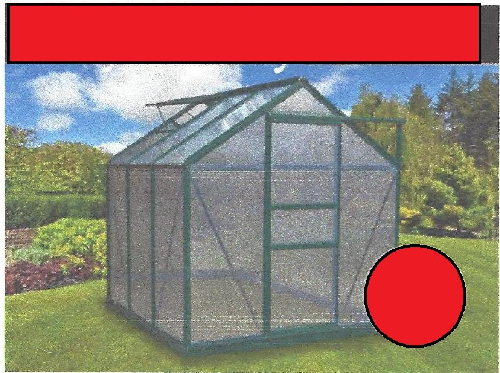 Varen er et præfabrikeret drivhus. Varen har et skellet af aluminium. På skelettet monteres der sider og tag af polycarbonat. Varen måler: B 1,90 meter, L 1,92 meter, side H 1,34 meter og kip H 2,01 meter.
Varen bruges som driv/væksthus for planter.
Det er oplyst, at varen består af aluminiumsskellet og sider/tag af polycarbonat.