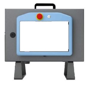 Det er oplyst, at varen er en kontrolenhed i et kasseformet kabinet, der er forbundet til en berøringsfølsom skærm via et kabel.

Kontrolenheden er bl.a. udstyret med USB 2.0, USB 3.0, mini Displayport out og Ethernet-port. Der er et håndtag oven på kabinettet og monteringsbeslag på bagsiden, samt monteringsbeslag/fødder under kabinettet.

Den berøringsfølsomme skærm er placeret i et selvstændigt kabinet med i alt tre trykknapper (to på fronten og en bag på). Skærmen kan hænges på fronten af kontrolenheden og har en USB-port, så varen kan forbindes med perifere apparater.
Varen er beregnet til at blive brugt som et elektrisk kontrolapparat til styring af robotarme (robotarmen er ikke en del af denne BTO).

Den berøringsfølsomme skærm er håndholdt og fastgøres via kabel til kontrolenheden. Den fungerer som en inputenhed, der sender driftsinstruktioner i form af signaler, som kontrolenheden fortolker og bruger til at instruere robotarmen.
Kontrolenheden indeholder bl.a.:
-	En 48 V/500 W strømforsyning.
-	Et specialdesignet stik til en specifik robotarm.
-	Et sikkerhedskontrolkort, der bruges til I / O-konfiguration og tilfører spænding, samt styrer sikkerheden af robotarmen.
-	Et bundkort, der bruges til kommunikation mellem de elektroniske komponenter.
-	Lagerenhed, der bruges til at opbevare et Linux baseret operativsystem.

Den berøringsfølsomme skærm (PCAP) måler 12,1 tommer og har en opløsning på 1280 x 800 pixels.
Der medfølger et SD-kort, hvor indstillingerne til varens styresystem/OS er opsat til at køre med en specifik robotarm. Det er oplyst, at varen ikke er frit programmerbar.