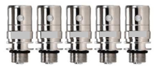 Varen er en hul cylinder af metal, der i den ene ende har et gevind, der er lidt smallere end cylinderen. Mellem gevindet og cylinderen er der en form for krave af metal, og under kraven er der påsat en o-ring. I den anden ende af cylinderen, er hullet dækket af et metalnet med et lille hul i midten.
I den øvre del af cylinderen er der fire mindre huller, hvor igennem der ses et hvidt materiale.
Ifølge det oplyste fungerer varen som et varmelegeme (coil) til en elektronisk cigaret.
Varen er lavet af metal. Det er oplyst, at der inden i cylinderen er en spole af kanthal og en væge af bomuld.
Varen sælges i detailsalgsemballage af pap med 5 individuelt indpakkede coils samt en brugsvejledning.
Varen er ca. 2,2 cm høj og har en diameter på ca. 9 mm.