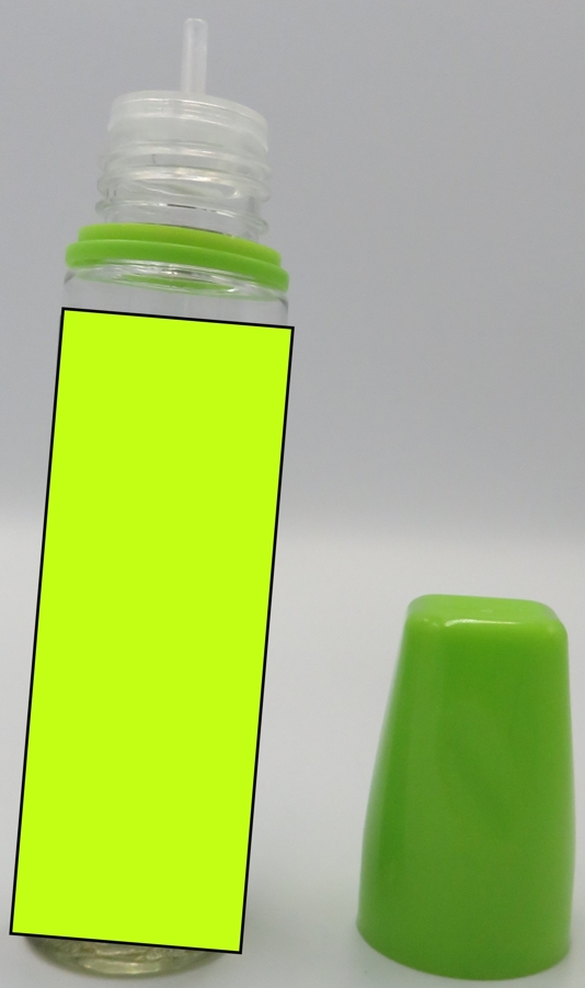 Varen foreligger som en aromatisk væske.

Varen dufter svagt af mint (spearmint).
Det er oplyst, at varen efter fortynding/sammenblanding med en basevæske er til brug i e-cigaretter.
Varen er en alkoholopløsning (propylenglycol) med tilsat smag baseret på naturlige og kunstige duftstoffer.

Varen indeholder ikke nikotin.
Varen foreligger i detailsalgspakning (60 ml flaske) indeholdende 20 ml væske.

Varens højde (med påsat prop) er ca. 14,5 cm. Varens højde uden låg er ca. 12 cm, hvoraf de øverste 3 cm udgøres af hhv. drip/spids og gevind.

På flasken er der to billeder, som angiver, at produktet ikke må anvendes af gravide og ikke må anvendes af personer under 18 år.
