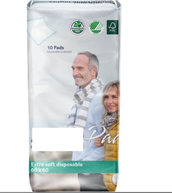 Varen er et fladt, firkantet underlag, som er sammensat af flere lag. Varen har en stoflignende overside og en plastlignende underside. Den har en absorberende kerne. Der er ikke absorberende materiale langs den ydre kant.
Varen er et absorberende underlag til engangsbrug, som kan absorbere vandige væsker. Det er oplyst, at varen kan bruges ved behandling af sår eller andre behandlinger, som kræver underlag ved lægen eller på sygehuset. Det kan anvendes til beskyttelse af senge og brikse på hospitaler, på skadestuer eller i ambulancer.
Efter det oplyste består varen af flere sammensatte lag. Varen har et bundlag af polyethylen, et lag af nonwoven cellulosefibre, et absorberende lag af cellulosefibre, som er pakket ind i servietpapir. Lagene er limet sammen.
Varen foreligger i forskellige størrelser fra 40x60 cm til 220x100 cm. Varen foreligger i detailsalgsemballage.