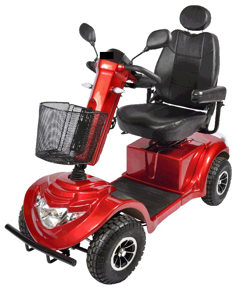 Varen er en firehjulet elektrisk scooter der har ét sæde med nakkestøtte og armlæn, en indstillelig ratsøjle med ovalt styr. Foran ratsøjlen er der placeret en kurv, mens der øverst sidder to sidespejle. På styret sidder et display og kontrolpanel, som har forskellige funktionsknapper, bl.a. til hastighedskontrol, blinklys, lygter, signalhorn, håndtag til frem- og tilbagekørsel.
Ifølge det oplyste, er varen et hjælpemiddel til ældre. Varen har en rækkevidde op til 60 km/t og en hastighed på 5-15 km/t. Når varen bakker er hastigheden på 0,5-6 km/t.
Det er oplyst, at varen består af jern og plastik, og har en elektrisk motor på 24 V og 1.400 W, som drives af to genopladelige 12 V/75 AH batterier og en intelligent elektrisk bremse.
Varen er 162 cm i længden, 68 cm i bredden og 138 cm i højden og har en samlet vægt på 155 kg, hvoraf batterierne udgør 50 kg. Den maksimale brugervægt er 150 kg.