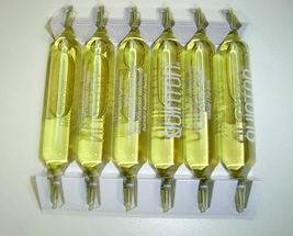 Agua de mar sometida a un proceso de microfiltrado esterilizante en frio (0,22 micras) que se presenta dosificada en ampollas de vidrio con 10 mililitros de contenido y acondicionada para la venta al por menor  en cajas de cartón con 24 unidades. Se trata de una solución hipertónica al 33 por mil de agua de mar que está destinada a consumirse como bebida.