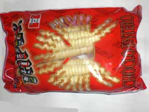 Mazorcas de maíz ( Zea mays var. cuzqueño) que se presentan congeladas y acondicionadas para la venta al por menor en bolsas de plástico y que en su proceso de elaboración experimentan, entre otros, un tratamiento térmico  que no provoca la pregelatinización, precocción ni el ablandado de los granos y que tiene como fin la eliminación de cualquier carga bacteriana y enzimática que pudiera haber al objeto de su desinfección y adaptación para su congelación. Se trata de un artículo que se destina al consumo humano previa descongelación y cocción.