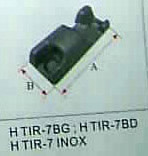 Artículo de uso general consistente en la parte hembra de una bisagra realizado, en acero. Tiene una longitud de 96mm, una anchura de 41mm.
Se utiliza en vehículos no automóviles (remolques) como bisagra de la puerta lateral.