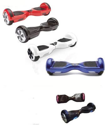 Vehículo eléctrico de dos ruedas (hoverboard).
Se usa para el transporte de una persona de pie.
Está compuesto por una plataforma con dos ruedas situadas a cada lado del conductor, sin manillar. Se controla por la presión (e inclinación) de la plataforma hacia delante o hacia atrás. Incorpora una batería de Litio, que acciona dos motores eléctricos de 360 W cada uno, que permiten recorrer una distancia de entre 25 y 30 km. Dispone de un freno que actúa sobre el eje del patín. 
Peso: 12 kg
Carga máxima: 100 kg
Dimensiones:  650 x 245 x 230 mm.
Incluye una bolsa, cargador, y manual del usuario.