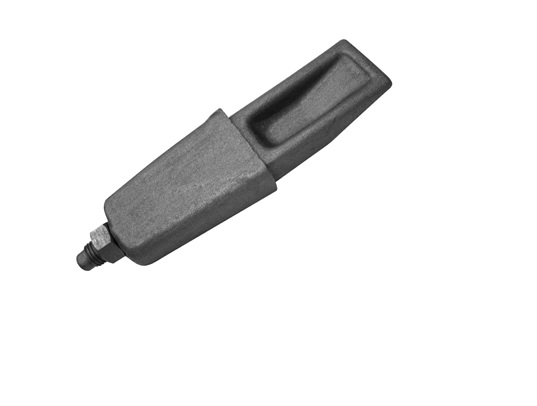 Cuña con tornillo realizada en pletina de acero.
Se utiliza en vehiculos no automoviles (remolques) para dar consistencia al pilar lateral.
Tiene unas medidas de 380 mm de longitud, 110 mm de ancho en uno de sus extremos y 30 mm de grosor.