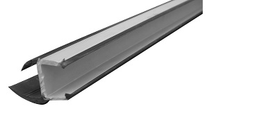 Perfil en doble T realizado en PVC.
Se utiliza en vehiculos no automoviles (remolques).
Tiene unas medidas de 500 mm de longitud, 25 mm de ancho.