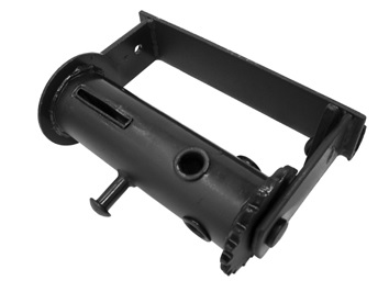 Tensor (torno) de cables o cinchas, sin motor, realizado en chapa de acero. Está constituido por una polea de tambor y un trinquete, fundamentalmente.
Se utiliza en vehículos no automóviles (remolques) para tensar el cable o cincha de carga.
Tiene una longitud de 235 mm y una anchura de 165 mm.
