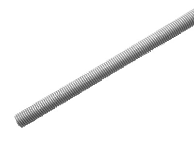 Tornillo cilíndrico sin cabeza constituido por una barra roscada en toda su superficie, con una resistencia a la tracción superior o igual a 800 Mpa, y que tiene un largo de 1000 mm y un espesor de espiga de 3/4”.
Se utiliza para fijar el cierre en las puertas laterales en los remolques.
Acero cincado