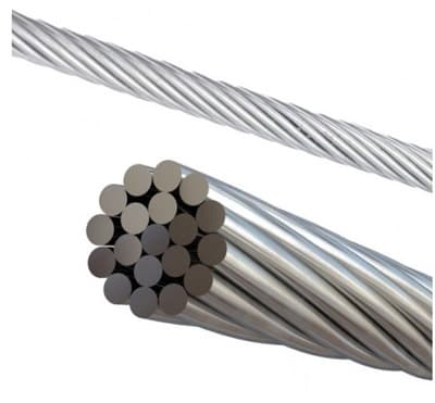 Cable redondo de acero galvanizado con cinc (torón) compuesto por 19 hilos, todos del mismo diámetro.
Se utiliza en la fabricación de cables de mando de automoción.
Se obtiene por la torsión helicoidal de alambres de acero de sección circular de idéntico diámetro, en dos capas alrededor de un alma (un alambre central), una capa interna de seis alambres y una capa exterior de doce alambres.
El cable viene envasado en bobinas.
Los diámetros van desde 1,00 milímetros a 6,00 milímetros con variaciones de 0,10 milímetros entre cada cable.